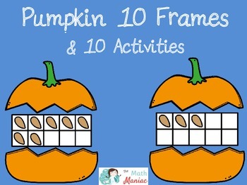 Preview of Pumpkin 10 Frames and Activity Set