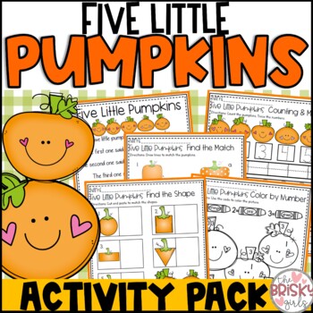 Preview of Pumpkin Activities | Five Little Pumpkins Activities