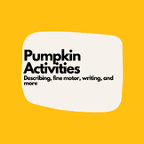 Pumpkin Activities - Roll a Jack-o-Lantern, Matching Feeli