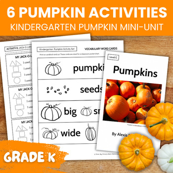 Preview of Pumpkin Activities for Kindergarten