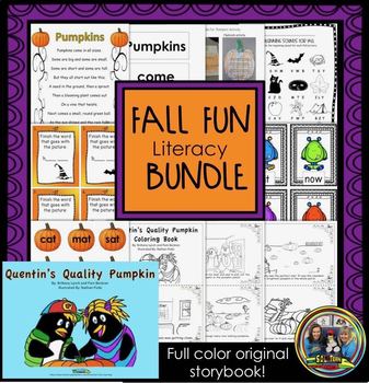 Preview of Pumpkin Fall Halloween Activities for Kindergarten and First Grade