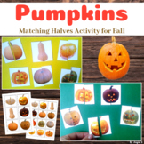 Pumpkin Activity for Fall | Matching Picture Halves for Sp