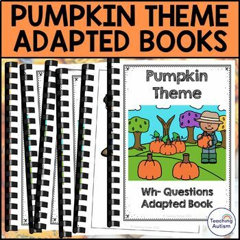 Preview of Pumpkin Adapted Books for Special Education | Pumpkin Theme