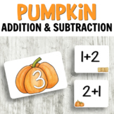 Pumpkin Addition and Subtraction Sorting for Math Centers