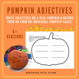 Pumpkin Adjectives | October | Halloween | ELA | Nouns | 4