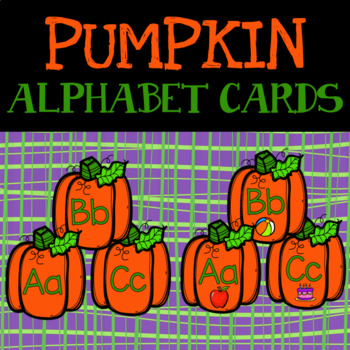 Pumpkin Alphabet Cards by Learn Love LeeLee | TPT
