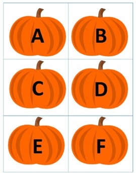 Pumpkin Alphabet Letter Cards (Upper & Lowercase) by Mary Faith Carter