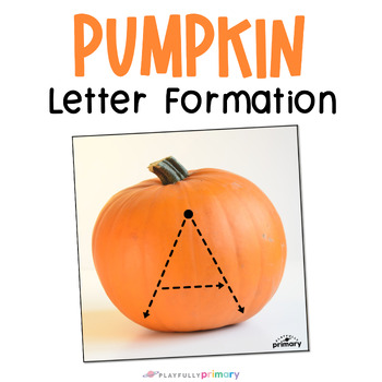 Preview of Pumpkin Alphabet Cards, Real Picture Pumpkin Uppercase + Lowercase Writing Tray