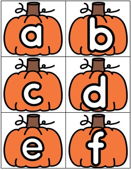 Pumpkin Alphabet Letters by Kindergarten Maestra | TpT
