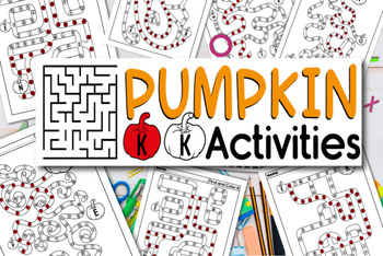 Preview of Pumpkin | Alphabet Mazes Worksheets a-Z