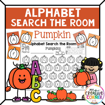 Pumpkin Alphabet Search the Room Scavenger Hunt Fall Halloween | TPT
