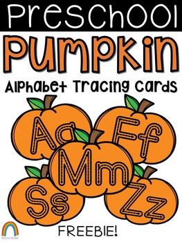 Pumpkin Alphabet Tracing Cards by The Blissful Preschool | TpT