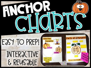 Preview of Pumpkin Anchor Charts and Spookley Story Map (Set #1)