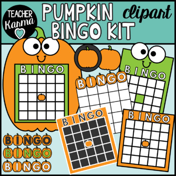 Preview of Pumpkin BINGO Clipart Kit