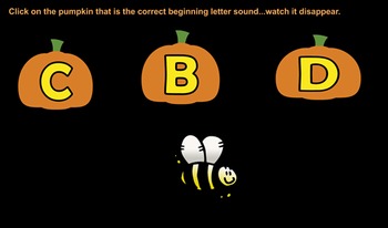 Preview of Pumpkin Beginning Letter Sounds