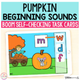 Pumpkin Beginning Sounds Boom Cards™ | Digital Task Cards