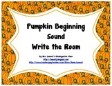 Pumpkin Beginning Sounds Write the Room
