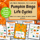 Pumpkin Bingo Game for UTK, Preschool, Pre-K, TK, Kinderga