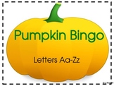 Pumpkin Bingo Letters-Fall, Halloween or Thanksgiving