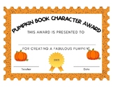 Pumpkin Book Character Awards