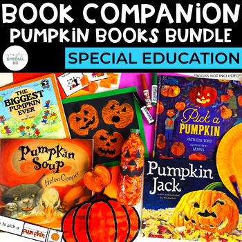 Preview of Pumpkin Book Companions Bundle | Special Education