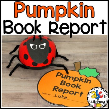 Preview of Pumpkin Book Report Template - Character Pumpkin Decorating - Fall Craft Project
