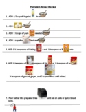 Pumpkin Bread Visual Recipe for students with Autism and/o