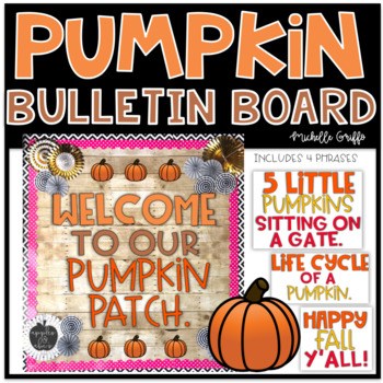 Preview of Pumpkin Bulletin Board Fall Thanksgiving Craft