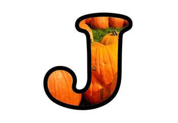 Preview of Pumpkin Bulletin Board Letters, Numbers and Symbols, Fall, Harvest Display