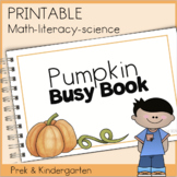 Pumpkin Busy Book -Kindergarten & Preschool Math, Literacy