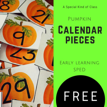 Preview of Pumpkin Calendar Numbers