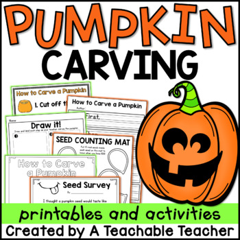 Preview of How to Carve a Pumpkin Writing | Pumpkin Carving Printables and Activities