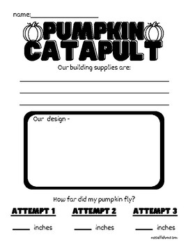 Preview of Pumpkin Catapult Activity