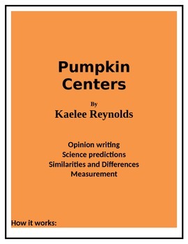 Preview of Pumpkin Centers