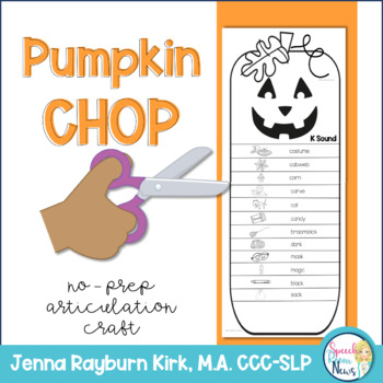 Preview of Pumpkin Craft for Articulation and Language