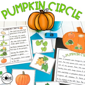 Preview of Pumpkin Circle Read Aloud - Halloween Nonfiction Text Features, Comprehension