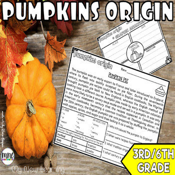 Preview of Pumpkin Close Reading Informational Text Reading Comprehension Pack