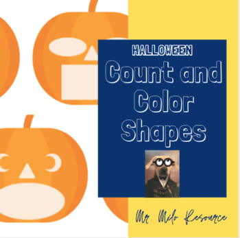 Preview of Halloween Color and Count Shapes