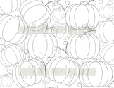 Pumpkin Coloring Page - Following Directions Set