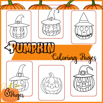 Pumpkin Coloring Pages for kindergarten by Arabica with Eman | TPT