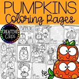 Pumpkin Coloring Pages (+ writing papers) {Fall Coloring Pages}