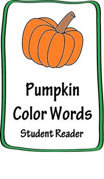 Preview of "Pumpkin Colors" Emergent Student Reader