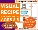 Pumpkin Cookies Visual Recipe for Toddlers, Simple Prescho