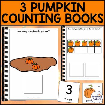 Preview of Pumpkin Counting Adapted Books for Special Education and Autism
