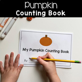 Pumpkin Counting Book for Fall Kindergarten Math Center or