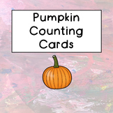 Pumpkin Counting Cards for Preschool