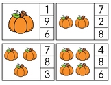 Pumpkin Counting Clip Cards 0-10