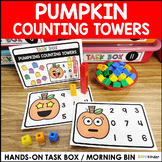 Pumpkin Counting Towers Morning Tub, Morning Work, or Center