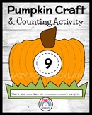 Pumpkin Craft, Counting & Drawing Math Activity: Halloween