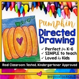 Pumpkin Craft Directed Drawing Art Project . Fall . Thanks